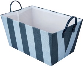Tapered+Basket+-+Blue+Stripe