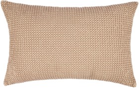 Waffle-Cushion-Tan on sale