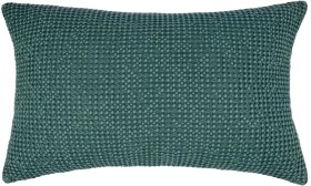 Waffle-Cushion-Teal on sale