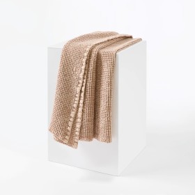 Stonewashed-Australian-Cotton-Waffle-Throw-Tan on sale