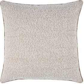 60cm-Boucle-Piped-Cushion-Brown on sale