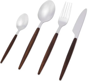 16-Piece-Wood-Look-Handle-Cutlery-Set on sale