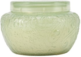 Green-Embossed-Candle on sale