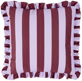 50cm+Ruffle+Cushion+-+Port%2FLilac