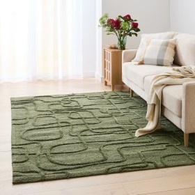 Leslie-Loop-Wool-Blend-Rug-Green-Large-235cm-x-160cm on sale