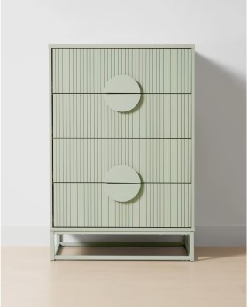 Stevie-4-Drawer-Chest-Sage on sale
