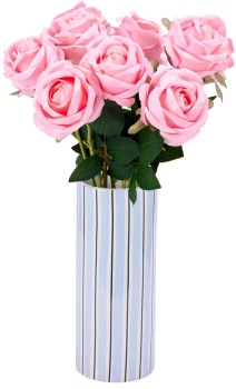 Blue-Stripe-Ceramic-Vase on sale