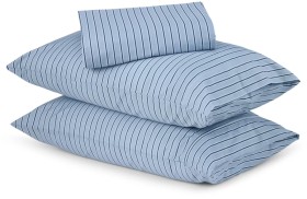 250+Thread+Count+Stripe+Cotton+Sheet+Set+-+Queen+Bed%2C+Blue