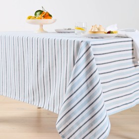 Blue-Stripe-Tablecloth on sale