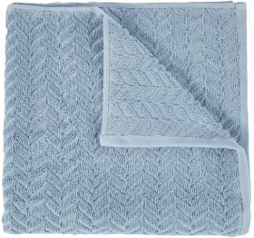 Chevron-Cotton-Bath-Towel-Blue on sale