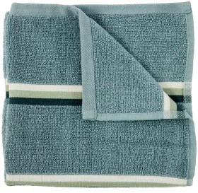 Blue-Reversible-Cotton-Stripe-Hand-Towel on sale