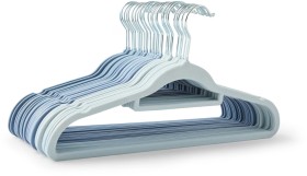 30-Pack-Flocked-Hangers-Blue on sale