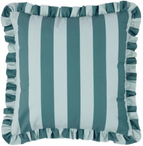 50cm+Ruffle+Cushion+-+Green