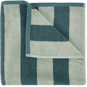 Stripe+Cotton+Bath+Towel+-+Green