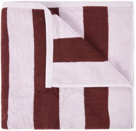 Stripe+Cotton+Bath+Towel+-+Port