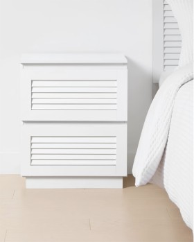 Charlie+2+Drawer+Bedside+Table+-+White