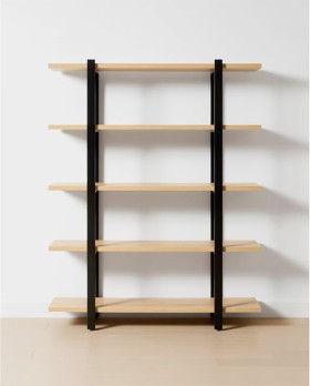 Wharf-5-Tier-Bookshelf on sale