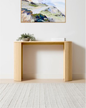 Ribbed+Console+Table