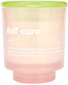 Selfcare-Glass-Candle on sale