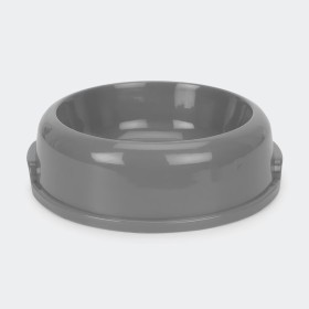 Dog-Bowl-Plastic-Grey on sale