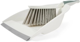 Dustpan+and+Brush+-+White+and+Green