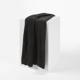Polar-Fleece-Throw-Black on sale