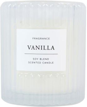 Vanilla-Glass-Candle on sale