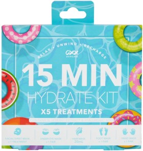 OXX-Skincare-5-Pack-15-Min-Hydrate-Kit-Blueberry-Extract-and-Hyaluronic-Acid on sale