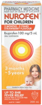 Nurofen+For+Children+3+Months+-+5+Years+Strawberry+Flavour+200mL