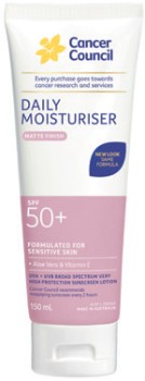 Cancer+Council+Daily+Moisturiser+Matte+SPF+50%2B+150mL