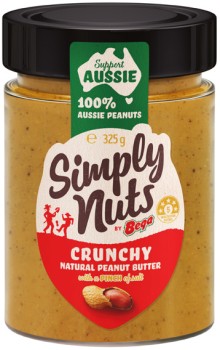 Bega+Simply+Nuts+Peanut+Butter+325g+Selected+Varieties