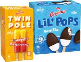 Peters+Original+LiL%26rsquo%3B+Pops+Ice+Cream+9+Pack+or+Twin+Pole+8+Pack+Selected+Varieties