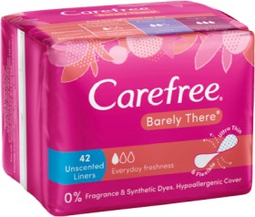 Carefree-Barely-There-Unscented-Liners-42-Pack on sale