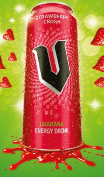 NEW+V+Energy+Drink+Strawberry+Crush+500mL