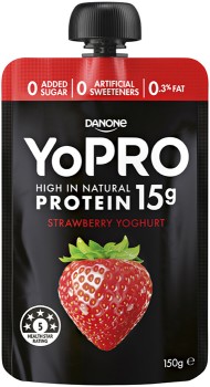 Danone+YoPRO+Protein+Yoghurt+Pouch+150g+Selected+Varieties
