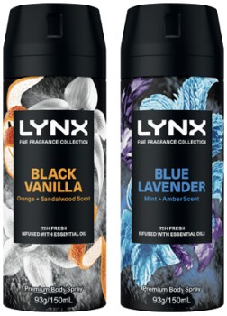 Lynx-Fine-Fragrance-Collection-Premium-Body-Spray-150mL-Selected-Varieties on sale