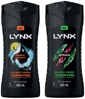 Lynx+Body+Wash+400mL+Selected+Varieties