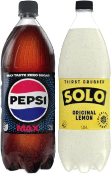 Pepsi+or+Solo+1.25+Litre+Selected+Varieties