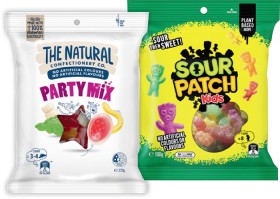 The-Natural-Confectionery-Co-130230g-Sour-Patch-Kids-190g-or-Pascall-Lollies-150300g-Bags-Selected-Varieties on sale