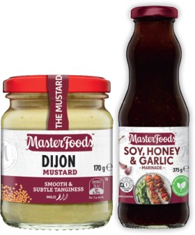 MasterFoods-Mustard-170175g-or-Marinade-375g-Selected-Varieties on sale