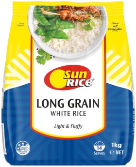SunRice-Long-Grain-White-Rice-1kg on sale