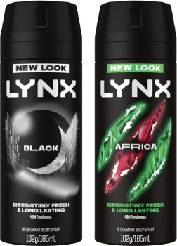 Lynx-Deodorant-Body-Spray-165mL-Selected-Varieties on sale