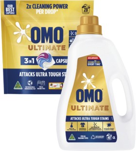 Omo+Ultimate+Laundry+Liquid+2+Litre+or+Capsules+28+Pack