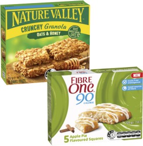 Fibre+One+Bars+or+Squares+105g-120g+or+Nature+Valley+Crunchy+Bars+252g
