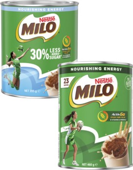 Nestl-Milo-395g-460g on sale