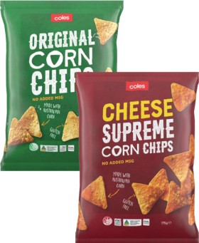 Coles-Corn-Chips-175g on sale
