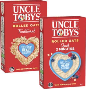 Uncle-Tobys-Rolled-Oats-1kg on sale