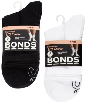 Bonds+Women%26%23039%3Bs+Half+Crew+Socks+4+Pack