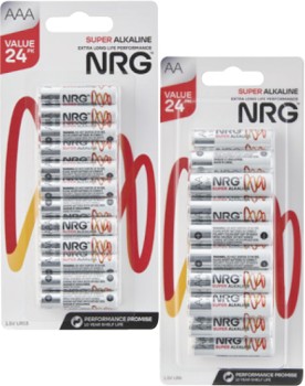 NRG+Batteries+AA+or+AAA+24+Pack