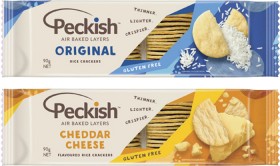 Peckish-White-Rice-Crackers-90g on sale